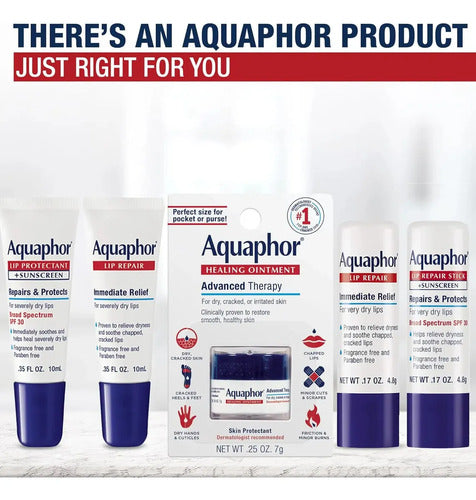 Aquaphor Ungüento Para Reparación De Labios Paquete De 2