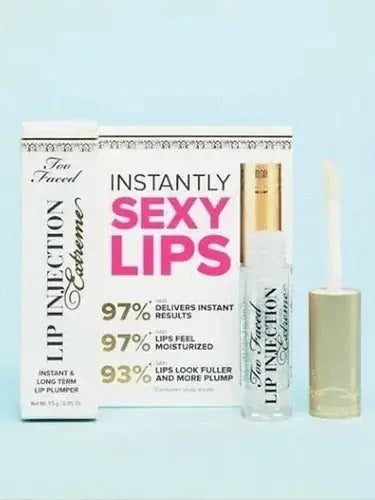 Brillo Labial Lip Injection Too Faced Sexy Lips. Color Nude